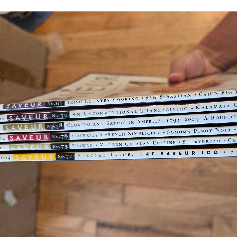 Saveur Magazine Lot 6‎ Issues 2003-2004 10th Anniversary Saveur 100 - Picture 10 of 10